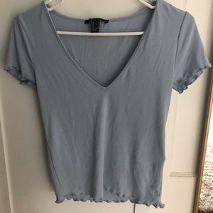 forever 21 blue top
